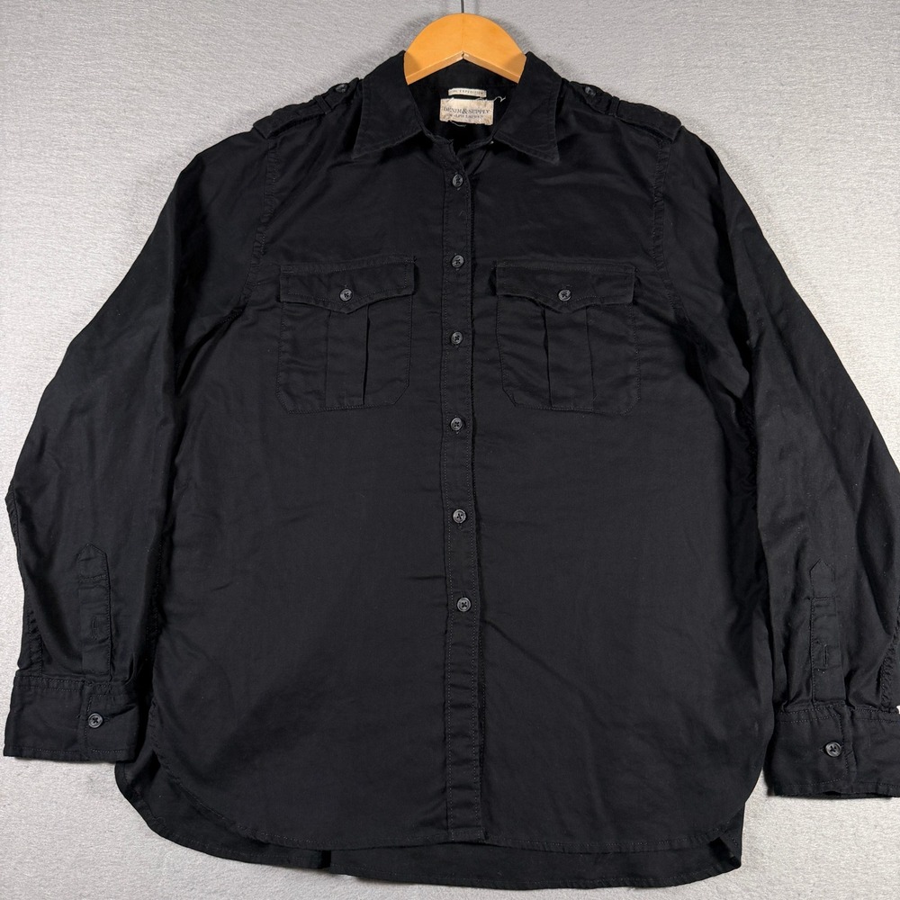 Denim & Supply Ralph Lauren RL Expedition Black Military Utility Shirt Mens M